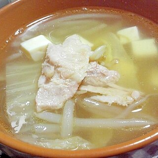 豚バラと白菜の中華スープ